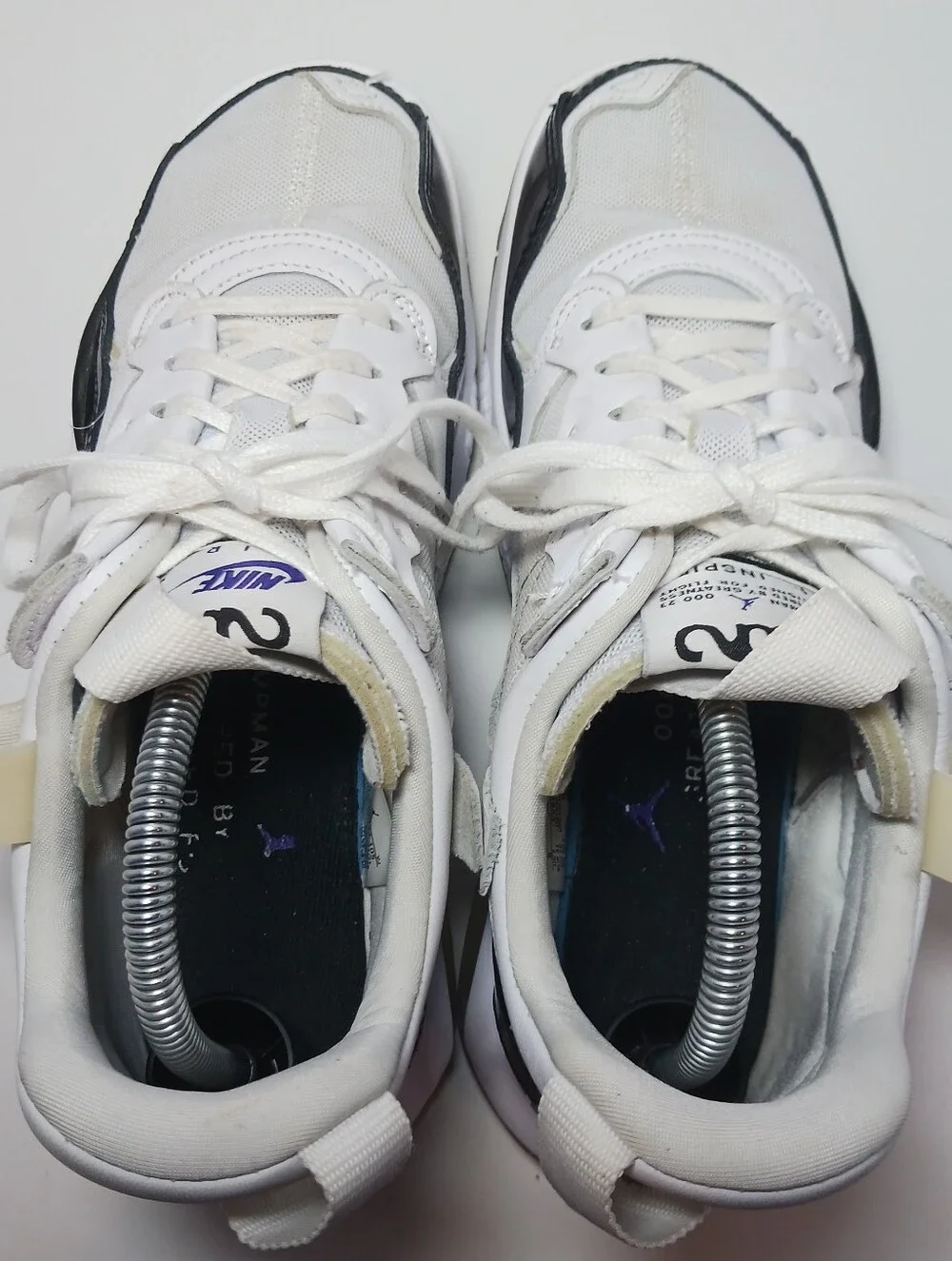 Nike Air Jordan MA2 Concord White Black Patent CV8122-105  Sneakers Mens Size 8